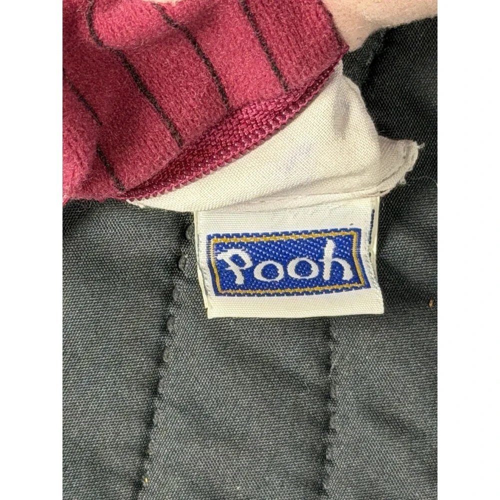Vintage Disney Winnie the Pooh Piglet Plush Coin Purse Keychain Zipper Pouch 6